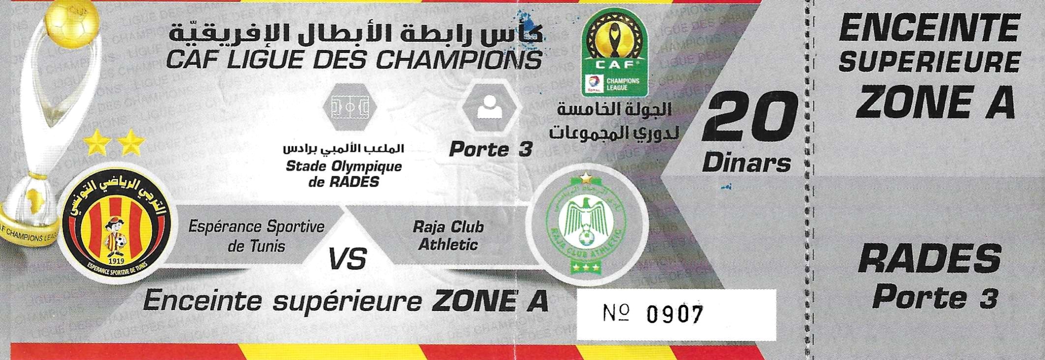 Unused Ticket Esperance v Raja